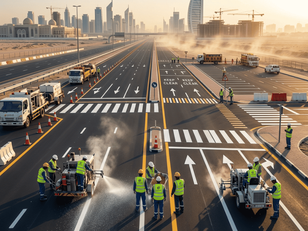 Why Choose Veto for Road Marking in UAE